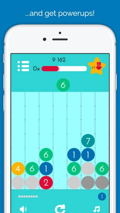 A board with a star power-up on the score bar