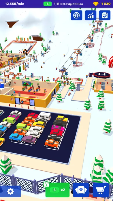 A parking lot full of cars beside the resort